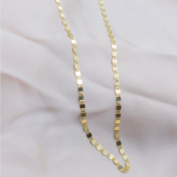 Jewelry - Genuine 10K Yellow Gold Dainty Valentino Style Necklace